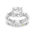 Ignite Lab Grown Round Diamond Engagement Ring with the Mavis Wedding Band