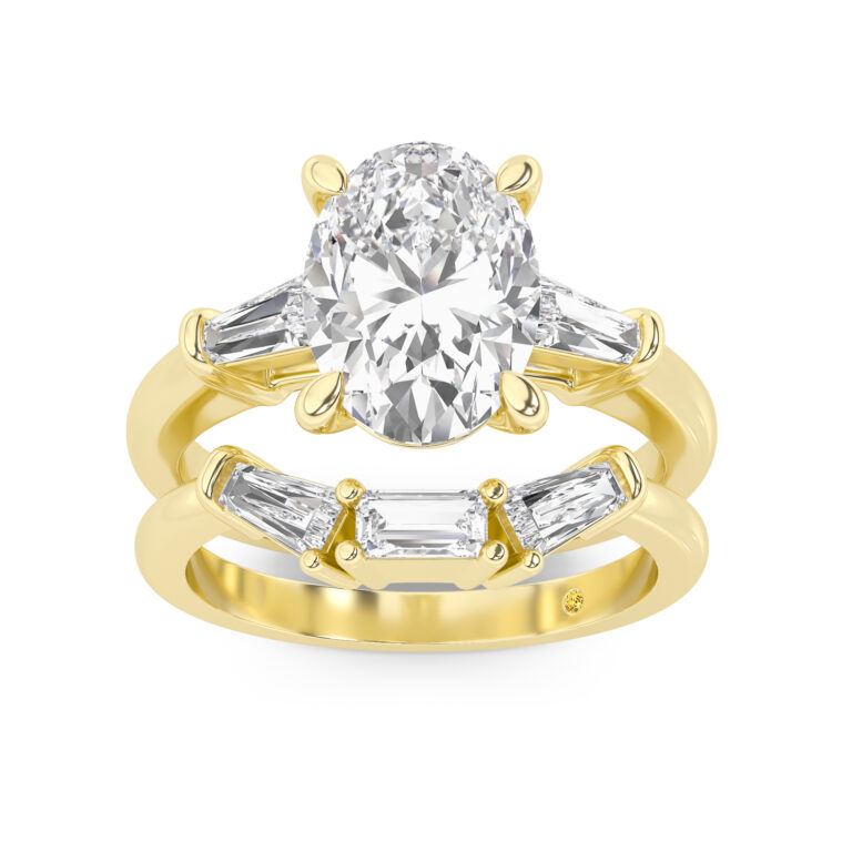Ignite Engagment Ring with the Mavis Wedding Band