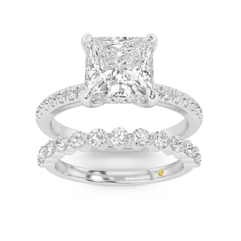 Aurelia Engagment Ring with the Anastasia Wedding Band