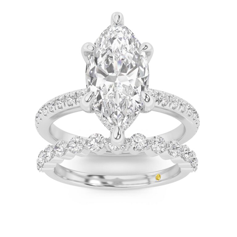 Aurelia Engagment Ring with the Anastasia Wedding Band