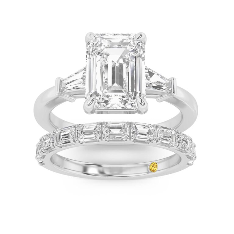 Valentina Engagment Ring with the Juliet Wedding Band