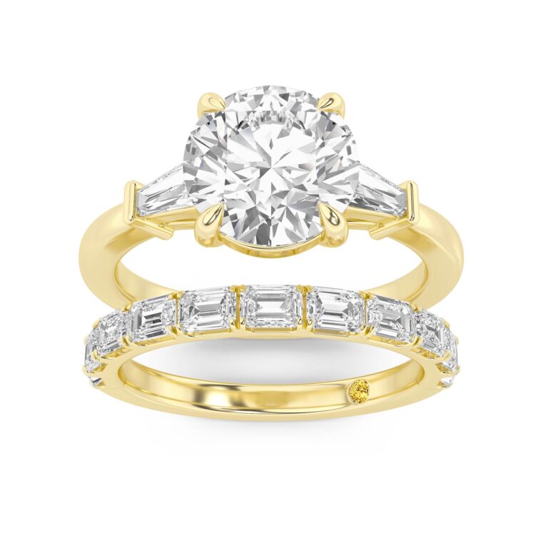 Valentina Engagment Ring with the Juliet Wedding Band