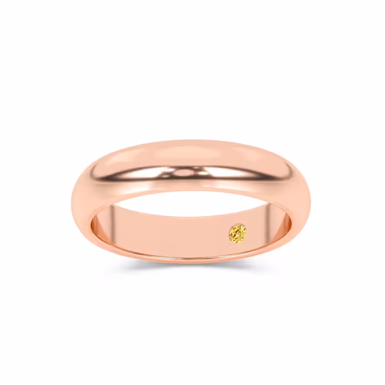 Viraj Timeless Men's Gold Wedding Band