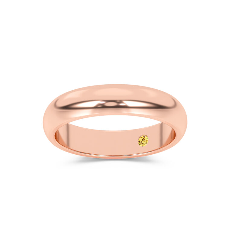 Viraj Timeless Men's Gold Wedding Band