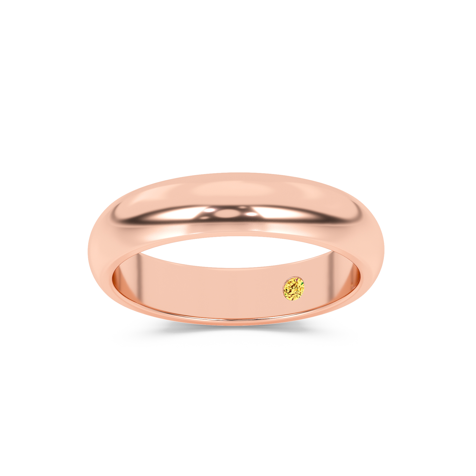 Viraj Timeless Men's Wedding Band| Rose Gold 1/4 CT. TW.