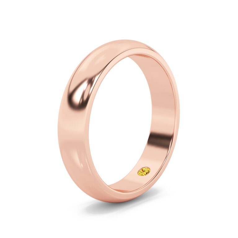 Viraj Timeless Men's Gold Wedding Band