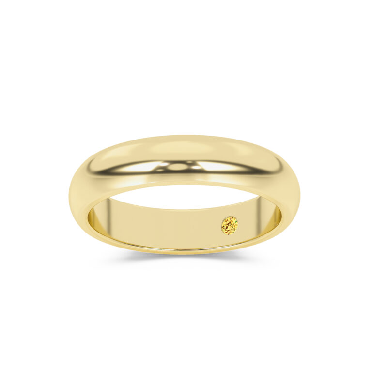 Viraj Timeless Men's Gold Wedding Band