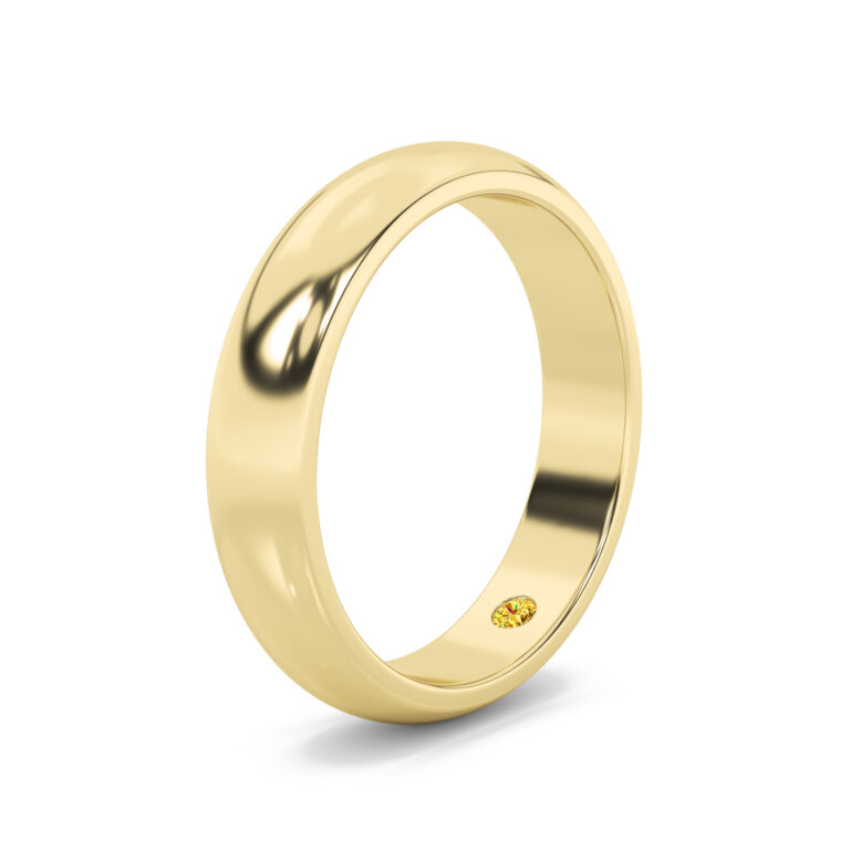 Viraj Timeless Men's Gold Wedding Band