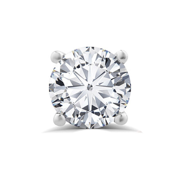 Certified Four Prong Lab Diamond Stud Earring