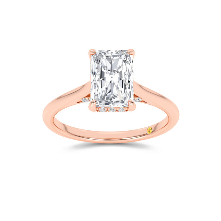 Twinkle Hidden Halo Lab Diamond Engagement Ring