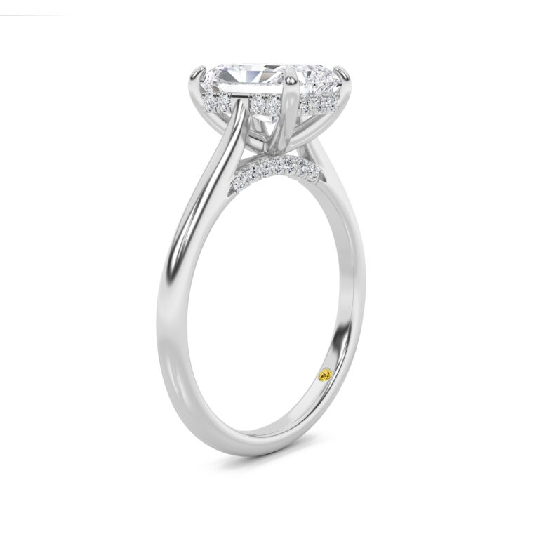 Twinkle Hidden Halo Lab Diamond Engagement Ring
