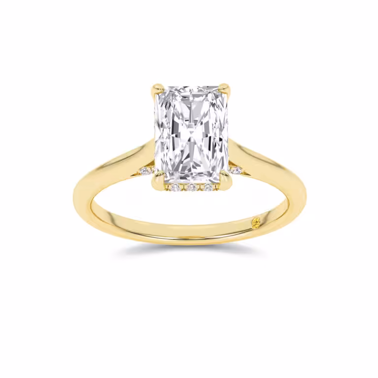 Twinkle Hidden Halo Lab Diamond Engagement Ring