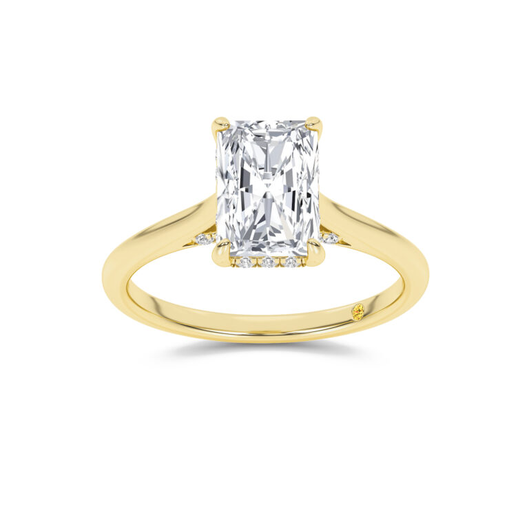Twinkle Hidden Halo Lab Diamond Engagement Ring
