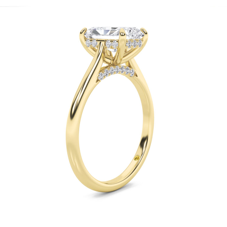 Twinkle Hidden Halo Lab Diamond Engagement Ring