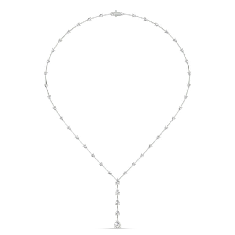 Sparkling Symphony Lab Grown Lariat Diamond Necklace