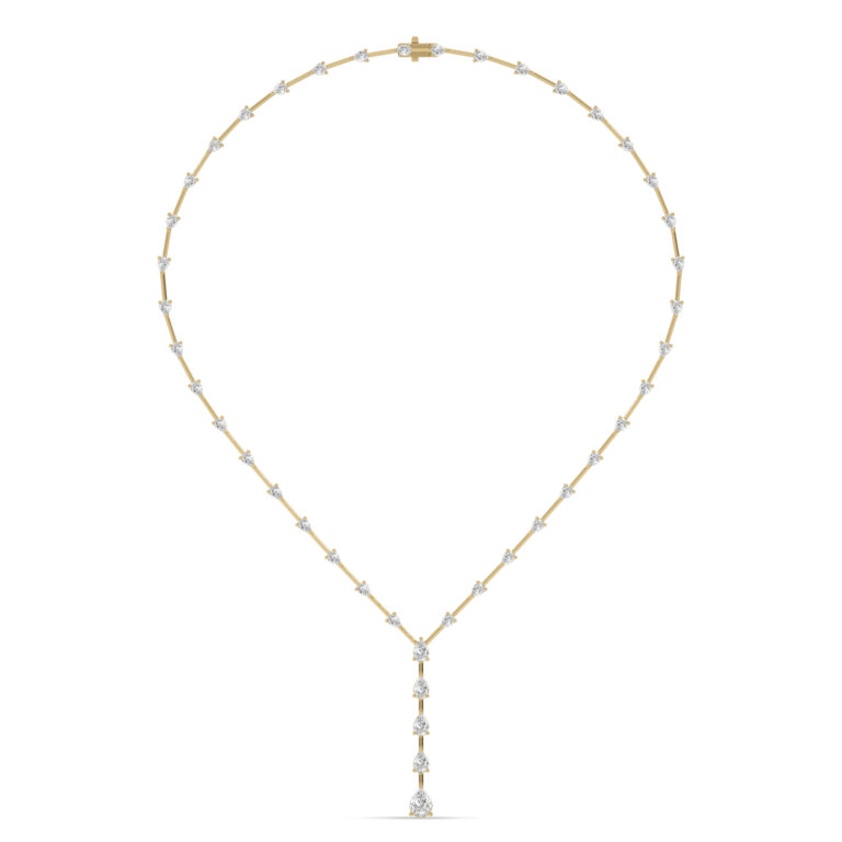 Sparkling Symphony Lab Grown Lariat Diamond Necklace