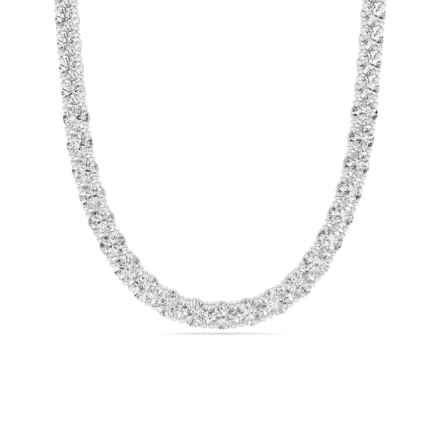 Eternal Embrace Lab Grown Diamond Tennis Necklace