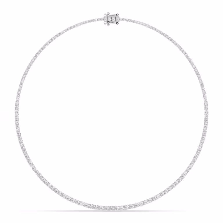Eternal Embrace Lab Grown Diamond Tennis Necklace