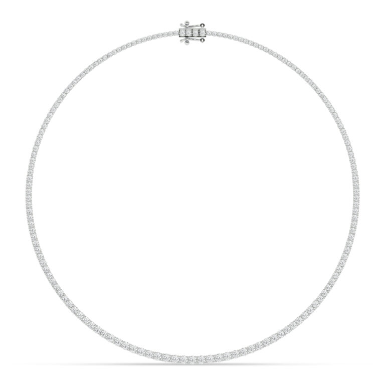Eternal Embrace Lab Grown Diamond Tennis Necklace