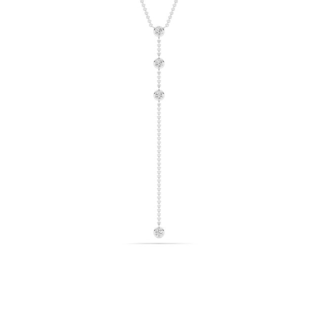 Orbit Lab Grown Diamond Lariat Necklace
