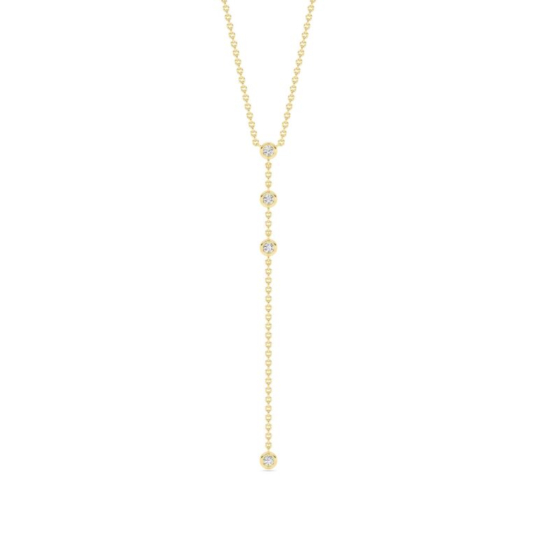 Orbit Lab Grown Diamond Lariat Necklace