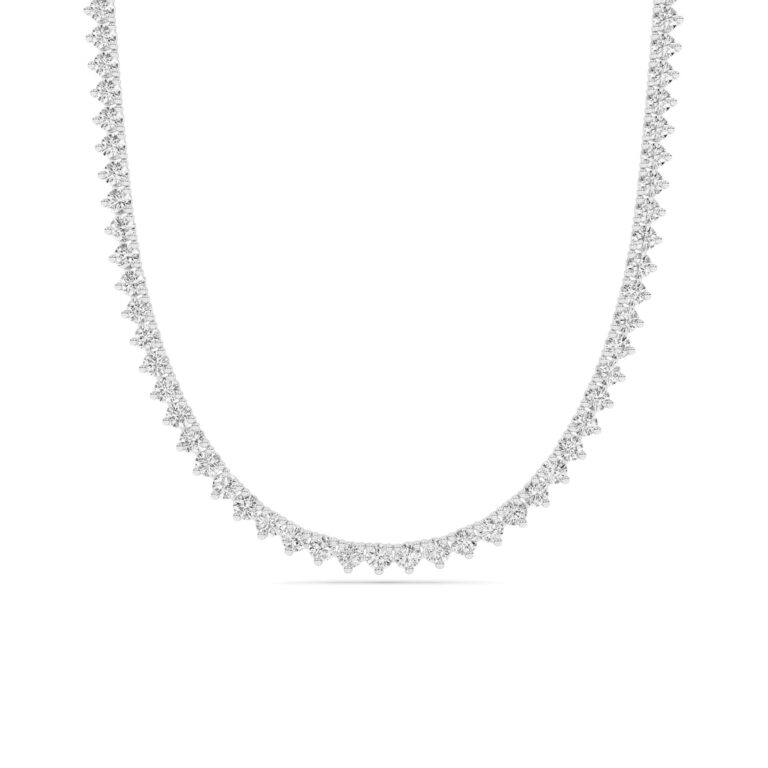 Oppulent Embrace Lab Grown Diamond Tennis Necklace