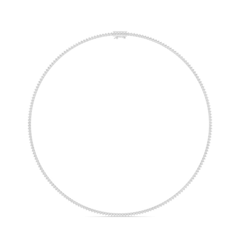 Oppulent Embrace Lab Grown Diamond Tennis Necklace