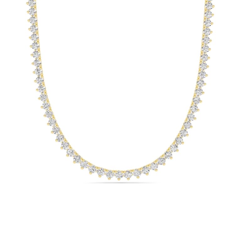 Oppulent Embrace Lab Grown Diamond Tennis Necklace