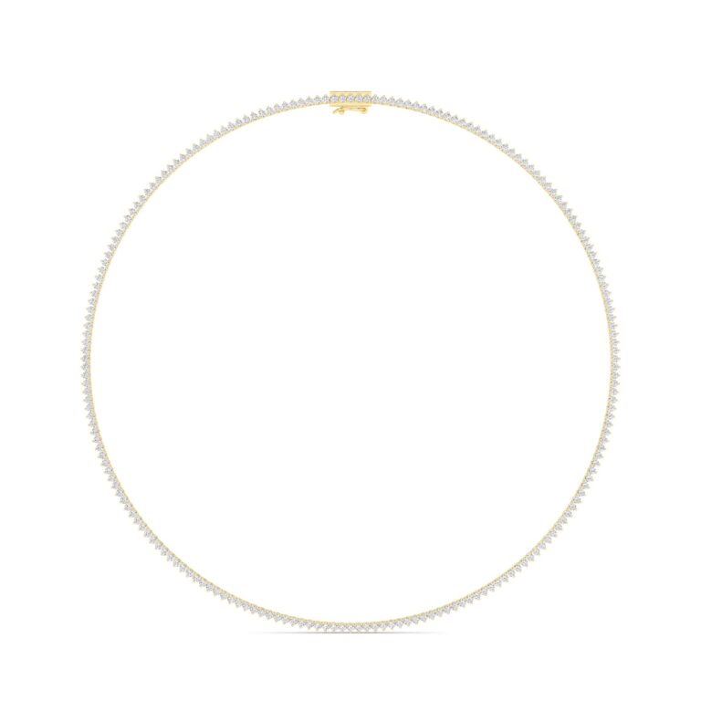 Oppulent Embrace Lab Grown Diamond Tennis Necklace
