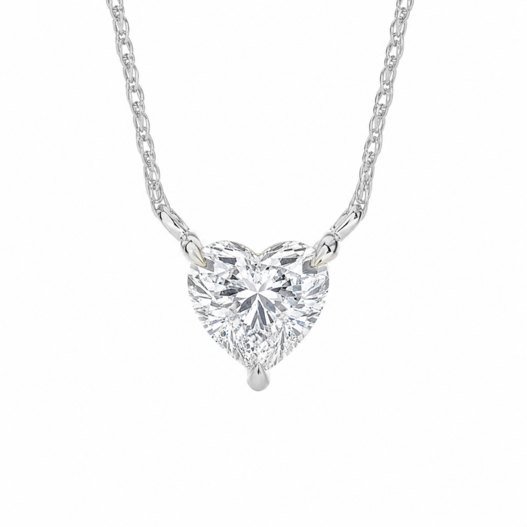 Floating Lab Diamond Solitaire Necklace