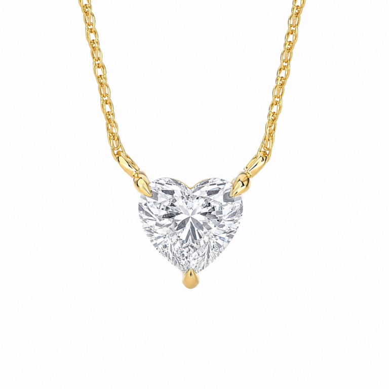 Floating Lab Diamond Solitaire Necklace