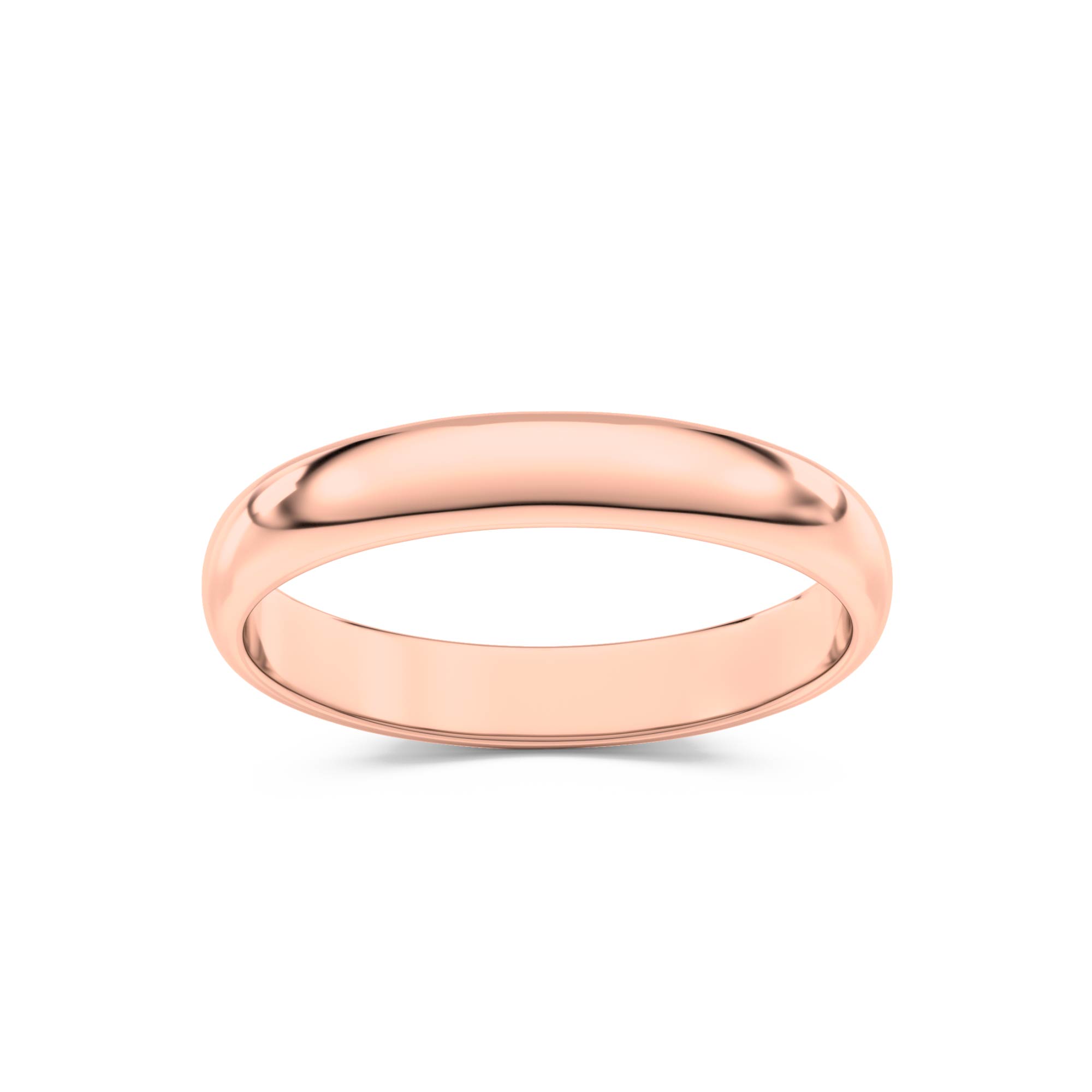 Veda Wedding Band | 18K Rose Gold 3mm