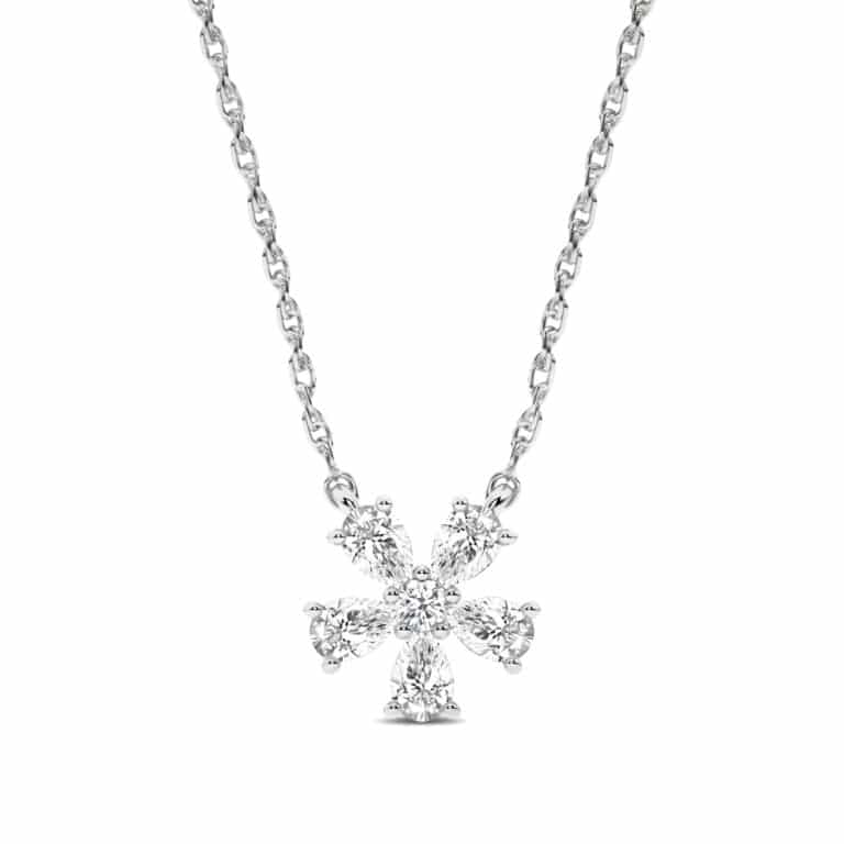 Blossoming Brilliance Lab Grown Diamond Necklace