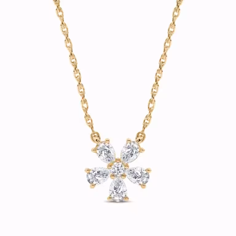 Blossoming Brilliance Lab Grown Diamond Necklace