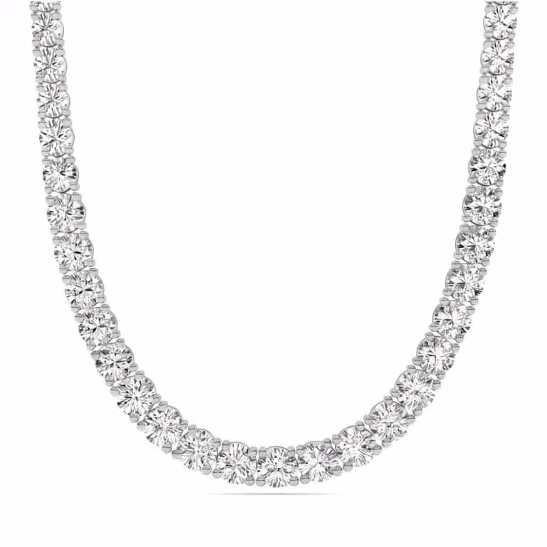 Eternal Embrace Lab Grown Diamond Tennis Necklace