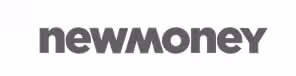 A black and white graphic logo featuring the bold lowercase text newmoney, representing La Joya's financial and business media coverage.