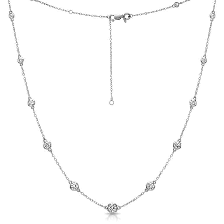 Lab Grown Diamond Station Necklace (18-20 inches)