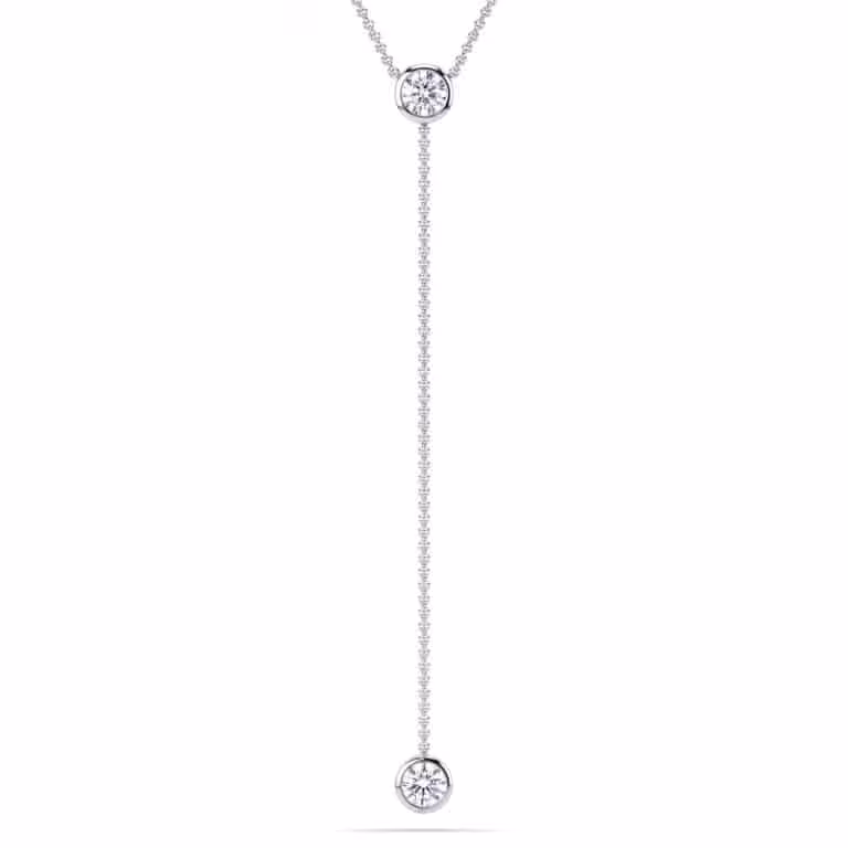 Aura Lab Grown Diamond Lariat Necklace