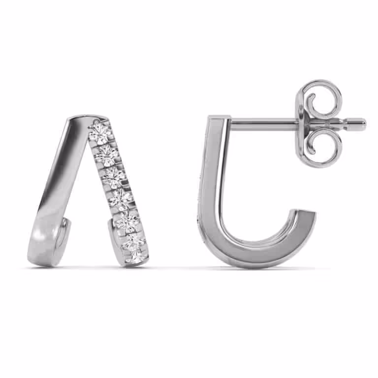 Mila Lab Grown Diamond Huggie Earrings