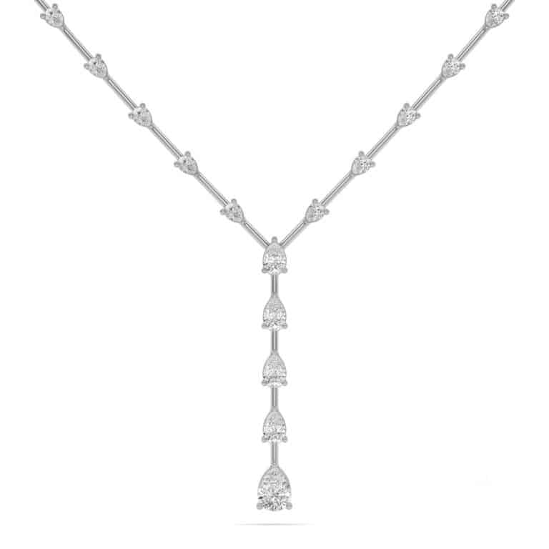 Sparkling Symphony Lab Grown Lariat Diamond Necklace