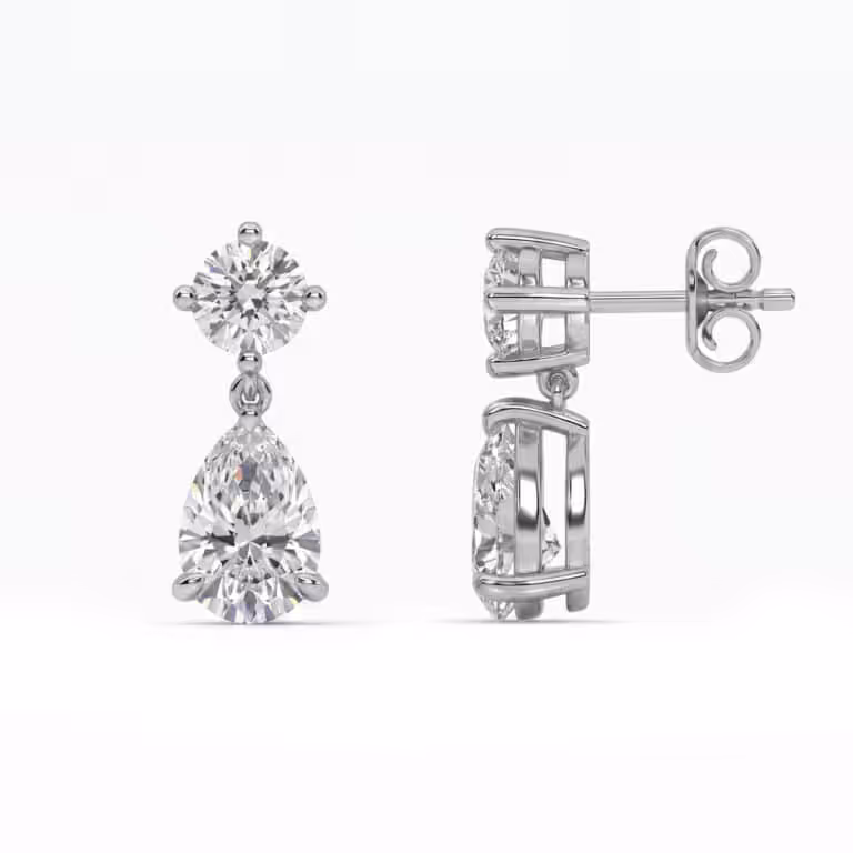 Dewdrop Lab Created Diamond Earrings