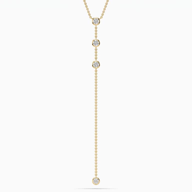 Orbit Lab Grown Diamond Lariat Necklace