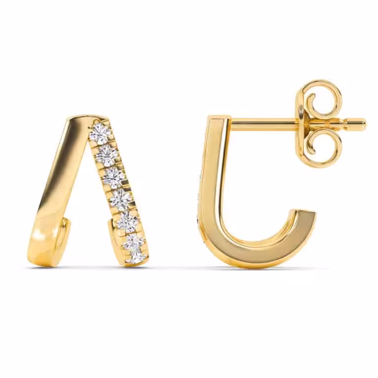 Mila Lab Grown Diamond Huggie Earrings