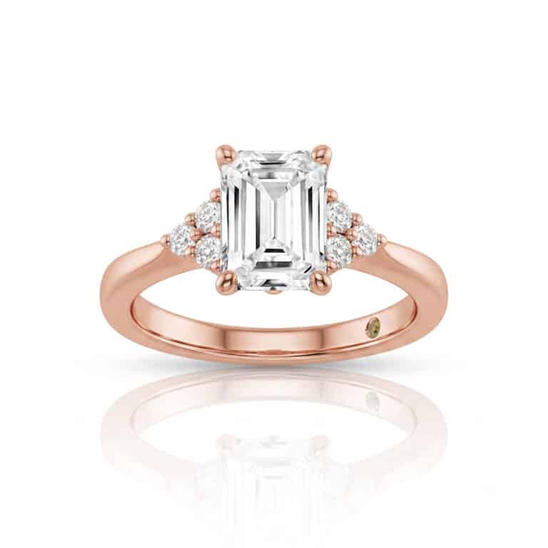 Eldra Illusion Trilliant Lab Grown Diamond Engagement Ring
