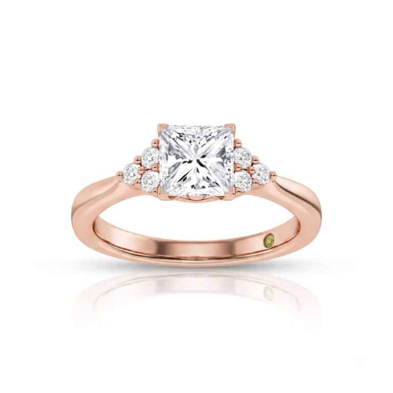 Eldra Illusion Trilliant Lab Grown Diamond Engagement Ring