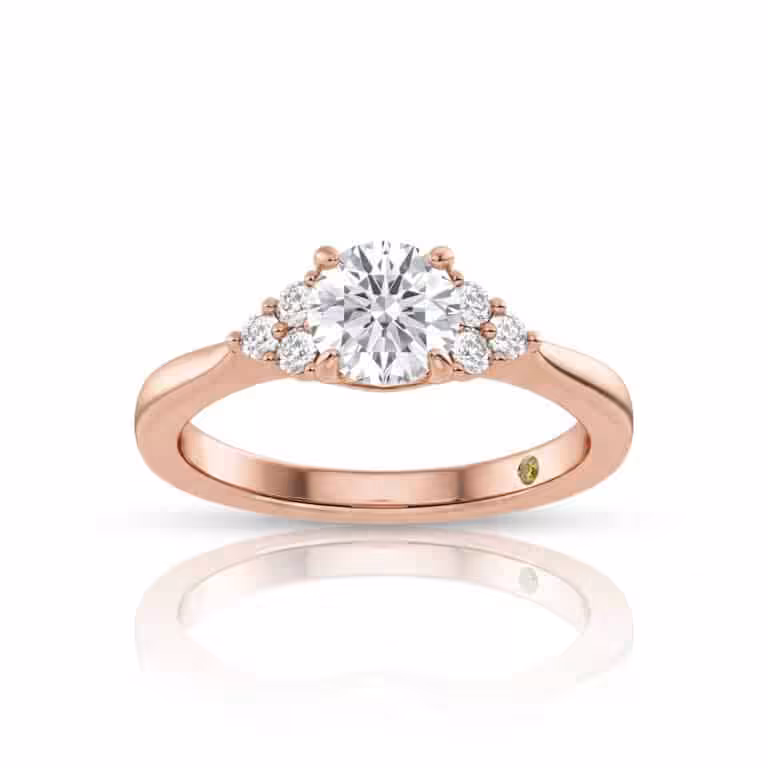 Eldra Illusion Trilliant Lab Grown Diamond Engagement Ring