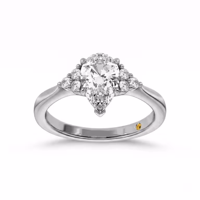 Eldra Illusion Trilliant Lab Grown Diamond Engagement Ring
