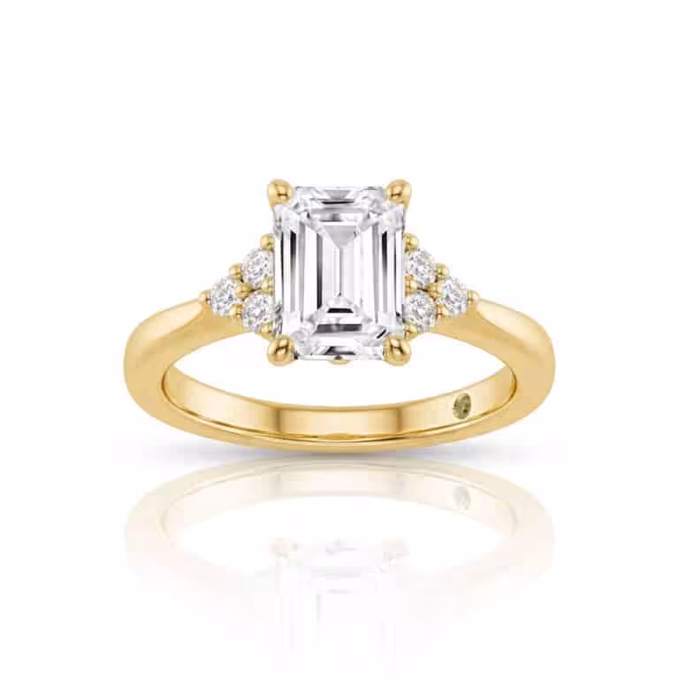 Eldra Illusion Trilliant Lab Grown Diamond Engagement Ring