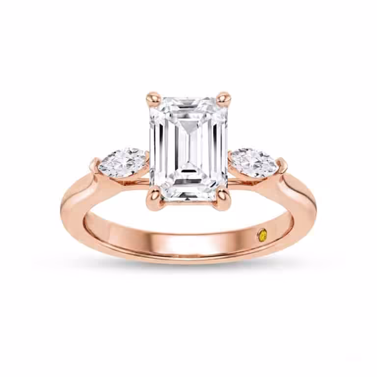 Maui Three Stone Lab Grown Diamond Engagement Ring