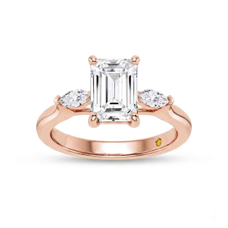 Maui Three Stone Lab Grown Diamond Engagement Ring
